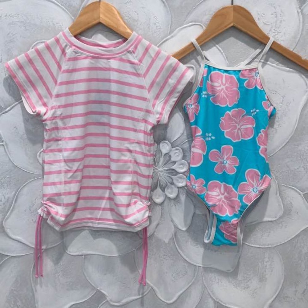 (2 pc Set Rashguard + Swimsuit) Snapper Rock